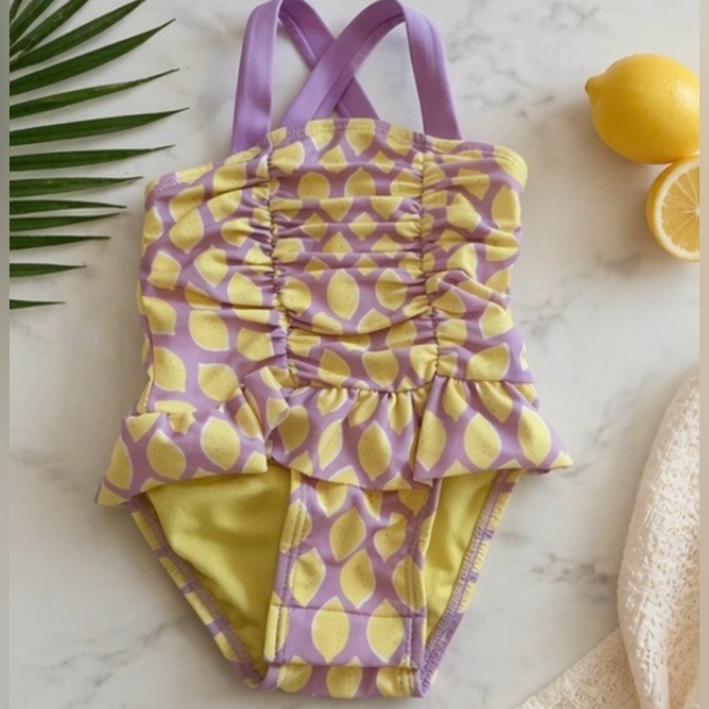 Cat & Jack Lemon Print One Piece Swimsuit (3–6 Months)